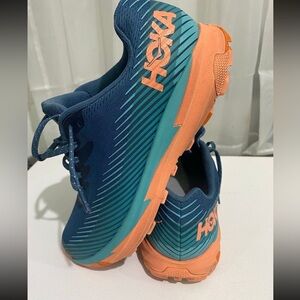 Hoka Sneakers in Teal and Coral